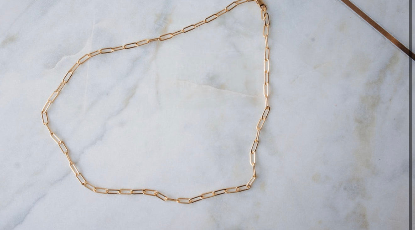 Large Classic Paperclip Necklace